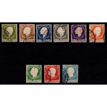 Jón Sigurdsson og Frederik VIII - diverse mærker. 